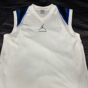 Jordan White/Black/Silver Jumpman tank top. Worn only twice.